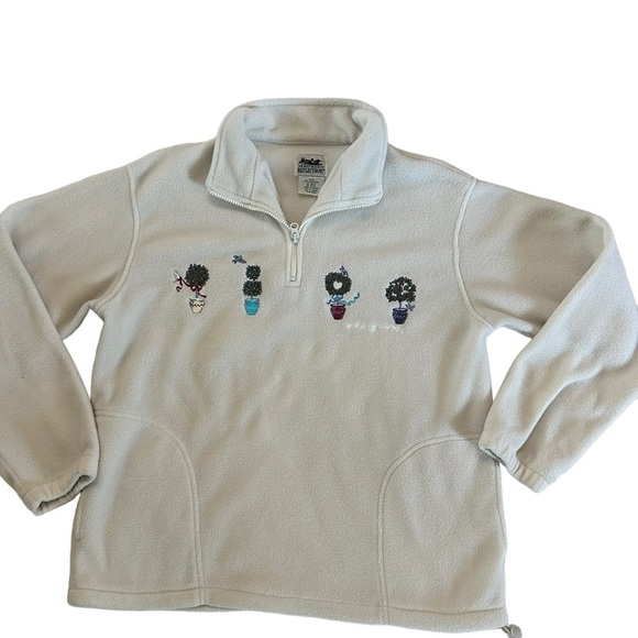 Vintage Northern Reflections Collared Fleece Sweater Size Large L - Picture 16 of 17